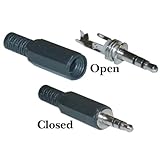 3.5mm Stereo Male Connector with Plastic Hood, Solder Type [並行輸入品]