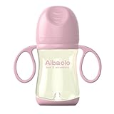 Blesiya 全5色　哺乳びん　シリコン　持ち運びやすい - ピンク