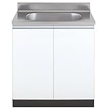 アイオ産業 流し台 全槽 KW-750A 幅750mm・【奥行550mm】