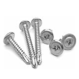シンワッシャー ドリルねじ ステンレス ピアスビス 鉄板ビス M4.2 13mm 16mm 19mm 25mm シンワッシャードリルねじセット340本 (シン4.2H13-100本)