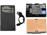 WELLSKY LP-E6P LP-E6NH LP-E6N LP-E6 互換バッテリー 2点 + [ 超軽量 ] USB Type C 互換充電器 バッテリーチャージャー LC-E6 LC-E6E 1点 端子保護カバー付き 純正品と同じよう使用可能 残量表示可能 一眼レフ キヤノン イオス EOS R5 Mark II/EOS C50 / EOS R6 Mark III