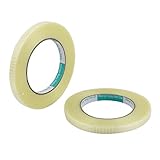uxcell ガラス繊維テープ 断熱 グリッドテープロール ホワイト 10 x 125mm 50m全長 2個入り