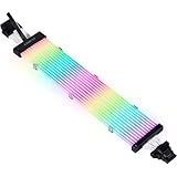 Lian Li PW16-12PV2 Strimer Plus V2 12ライト LED RGBケーブル、ケーブル長320mm。