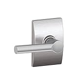 Schlage F10 BRW 626 CEN Century Collection Broadway Hall and Closet Lever, Satin Chrome by Schlage L