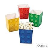 Fun Express Paper Color Brick Party Mini Popcorn Boxes (24 Count) [並行輸入品]