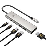 Minthouz USB C ハブ USB-C to HDMI アダプター USBスプリッター Type-C ドッキングステーション 5-in-1 Hub 4K@60Hz HDMI拡張 125W PD急速充電 10Gbps超高速転送 スリムハブ Window/MacOS/linux/Androidシステム対応 Mac Pro/Air/iPad Proなど対応