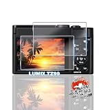 用 LUMIX TZ99 保護フィルム ガラスフィルム ２枚 【国産AGC旭硝子素材】 用 Panasonic LUMIX TZ99 / FZ85D / FZ1000 II / TX2 / LX100 II フィルム 全面保護 用 TZ99 保護フィルム 耐衝撃 硬度9H 用 LUMIX DC-TZ99 液晶保護フィル アクセサリー 高透過率 超薄型 飛散防止 自動吸着 気泡なし 簡単貼り付け ケースに干涉なし