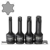 (STRAIGHT/ストレート) 1/2"(12.7mm) インパクトヘクサロビュラビットソケットセット 4ピース 10-8000