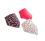 赤ちゃんのギフト3pcsの調整可能ベビーネッカチーフ/唾液タオル、レッド