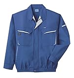 空調服　作業服　長袖スタッフブルゾン　（ファンなし・ブルゾンのみ）　≪099‐KU90470≫ (L, 4ブルー) [ウェア&シューズ]