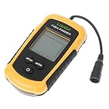 Lixada Fishing Finder Portable Fish Detection Sonar Sensor Fish Depth Locator with LCD Dispaly [並行輸入