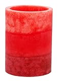 Kiera Grace Tri-Layer LED Pillar Candle with Timer 3 by 4-Inch Sweet Berry Fragrance [並行輸入品]