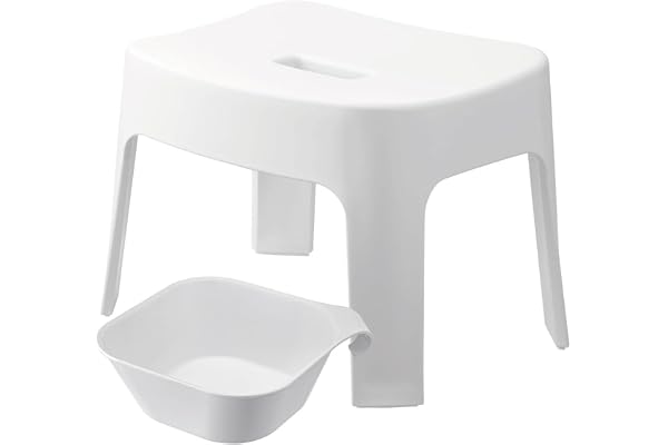 山崎実業 タワーシリーズ tower マグネット 風呂イス 25cm 引っ掛け湯おけ 2点セット ホワイト 【モノギャラリー限定クリアファイル付】 | バスチェア, モノギャラリー限定クリアファイル付