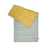 お昼寝敷マット くるりんぱ【50c×100c】【日本製】 (D.サックス×イエロー)