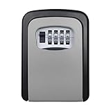 パスワードキーボックス、Tiean 4桁安全非ロックケース壁マウントマウントPadlock Realtor