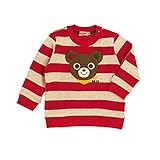 ミキハウス(MIKIHOUSE)  編みワッペン付き☆ボーダートレーナー 110cm 赤（02）