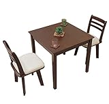 ダイニングテーブル 3点セット 2人掛 75cm 回転椅子 ac75-3-kent371dbr 机 椅子 イス チェア ダークブラウン 木製 天然木 クッション