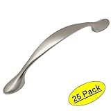 Cosmas ® 7325 – 96snサテンニッケルキャビネットハードウェアハンドルプル – 3 – 3 / 4 " ( 96 mm )穴中心 – 25パック