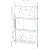 折りたたみ式ラック(収納棚/オープンラック) 3段 幅60cm スチールパイプ アイアンシリーズ ホワイト(白) 【完成品】 【代引不可】 生活用品 インテリア 雑貨 インテリア 家具 収納家具 フリーラック top1-ds-1314050