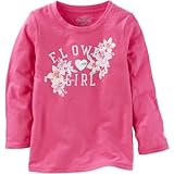 オシュコシュ OSHKOSH/ フラワーガールティ ピンク トップス長袖Tシャツ 4歳【並行輸入】