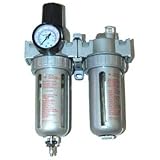 Professional Air Filter, Regulator and Lubricator Control Unit (1/4" NPT) [並行輸入品]
