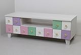 パステル4色テレビ台 TV台ローボード89cm幅 3引き出し ST-02WS