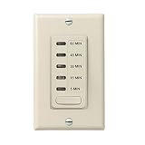 Intermatic EI205LA 5/15/30/45/60 Minute Electronic In-Wall Countdown Auto-Off Timer, Light Almond [並