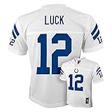 Andrew Luck # 12 Indianapolis Colts nfl Youth代替ジャージーホワイト