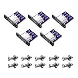 Felimoa 取付 USB端子 USB-C用 メス USBコネクタ 固定板 ネジ付属 5点セット