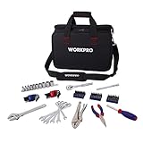 WorkPro 143-pieceホームと機械ツールセットwithツールバッグ