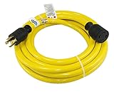Conntek RL-20601 25-Feet 10/4 30-Amp 125/250-volt with Prong L14-30 Transfer Switch Cord/Generator E