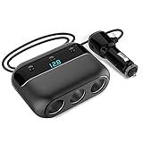 YANTU シガー電源 PD QC3.0 シガーソケット 3連 しがーソケット 最大電力150W USB充電器2連 12/24V車対応