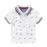 Cutelove 子供服 Tシャツ 半袖 夏 恐竜プリント ラペル ボーイズ 男の子 キッズ 動物柄 可愛い 綿 ヨーロピアンスタイル 柔らか おしゃれ 素敵 ショートスリーブ