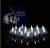 AGPtEK LEDキャンドル キャンドルライト 100個セット 癒しの灯り 癒し炎 リアル感 火を使わない安全 省エネ 長持ち 便利 おしゃれ クリスマス 電池式 結婚式 誕生日 室内 室外室外飾り