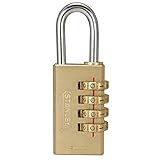Stanley 1 – 3 / 16インチ4数ソリッド真鍮ボディと組み合わせ南京錠