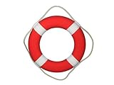 Hampton Nautical Vibrant Red Lifering with White Bands, 20" [並行輸入品]