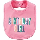 Carter's(カーターズ) バースデーガールティージングビブ ピンク 小物よだれかけ One Size【並行輸入】