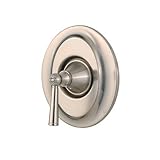 Pfister R89-1GLK Saxton 1-Handle Tub and Shower Valve Trim, Brushed Nickel [並行輸入品]