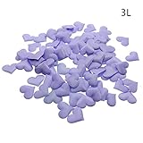 Nice Days（ナイス　ディズ）　ウェディング造花　ハート型　花びら 結婚式　紙吹雪100枚　4色 (パープル)