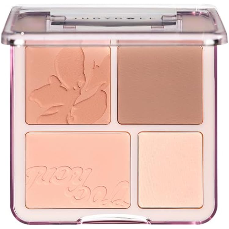 Amazon | ジュディドール 4色チーク パウダー クハイライト 高発色