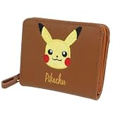 ポケモン アップリケ ラウンドミニ財布(ブラウン) 財布 ミニ財布 ピカチュー