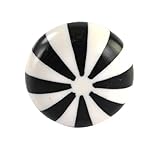 Set of 2 Zebra Pattern hand crafted Moderate plastic knobs cabinet drawer handles pulls
