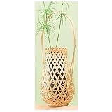 早乙女篭（白） 【サイズ】Φ１０×Ｈ３８ｃｍ【素材】竹【生産国】日本 23-491-01