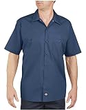 [ディッキーズ] LS535 - 産業半袖ワークシャツ, 2X-Large, Navy