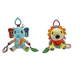 B Baosity 2個セット　子供　ベビーベッド　カー　ぬいぐるみ　布のおもちゃ　吊り人形　可愛い　