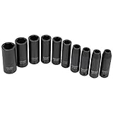 Craftsman Evolv 10 pc. Deep Impact Socket Set: 1/2-Inch Drive; MM (Metric); Model 16887 [並行輸入品]