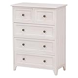 チェスト MCH-5476AW 4934257209076 アンティークホワイト (代引き不可) 主材：桐材