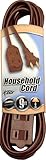 Coleman Cable 9402-07 9-Foot Triple Tap Extension Cord, Brown [並行輸入品]