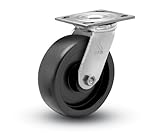 Shepherd Prism Series 4 Diameter Polyolefin Wheel Swivel Caster, 4-1/2 Length x 4 Width Plate, 450 l