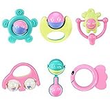 赤ちゃんおもちゃ、haoricu 6個動物赤ちゃんHandbells DevelopmentalトイBells for Kids